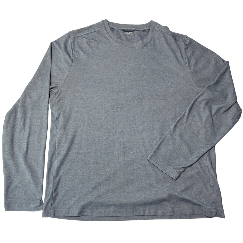 J Crew Oarsman Crew Neck Shirt Men's XL‎ Long Sleeve Blank Heathered Performance